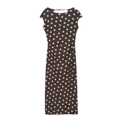 Pull&Bear Obleka rjava/bela