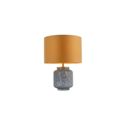 Endon 93067 - Stona lampa ZINNIA 1xE27/10W/230V plava/zlatna