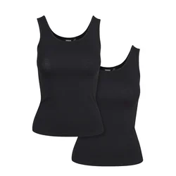 Womens 2-pack Basic Stretch Top black