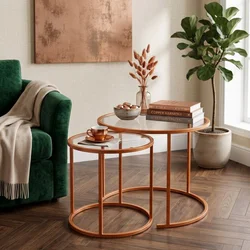 Hanah Home set klub stolova Orange-Trs-60-42-Nrd-Srk, narandžasti