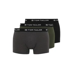 TOM TAILOR Boksarice pegasto siva/kaki/črna/bela