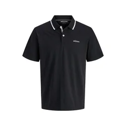 JACK & JONES Majica JJBLAZE črna/bela