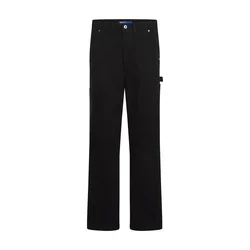 KARL LAGERFELD JEANS Hlače moder denim/črna
