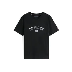 TOMMY HILFIGER Majica črna/bela