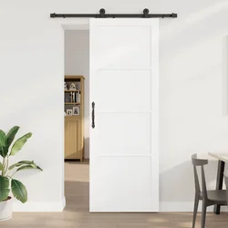 Klizna vrata ORKDAL Bijela 83 x 232 cm Masivna borovina