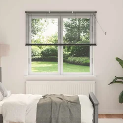 Venecijanska roleta Srebrno Siva 150 x 150 cm 25 mm PVC