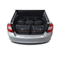 KJUST Komplet 5 kosov potovalnih torb AERO za SKODA RAPID LIFTBACK 2012+