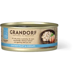 Grandorf Cat Grain Free Konzerva Pileće Grudi & Škampi, hrana za mačke 70g