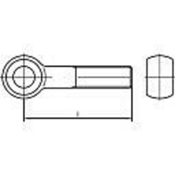 TOOLCRAFT Očni vijci M30 150 mm DIN 444 čelik 1 kom.