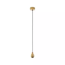 Eglo 32543 - Luster na sajli YORTH 1xE27/60W/230V hrast