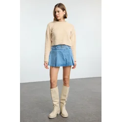 Trendyol Stone Special Yarn Knitwear Sweater