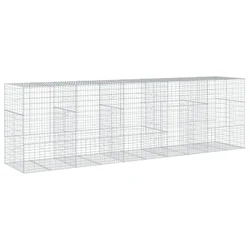 Gabionska košara s poklopcem 500x100x150 cm pocinčano željezo
