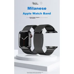 Stiger Zamenska narukvica za pametni sat za Apple Watch, Crna