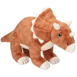 Plišasti dinozaver Dino World, Rjava, Triceratops, 36 cm