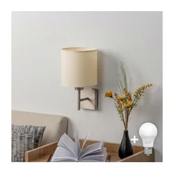 BRILAGI - LED zidno svetlo NUBILA 1xE27/60W/230V matni hrom/krem