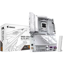 Gigabyte Matična ploča B850 A Elite WF7 Ice, AM5, ATX, Bela