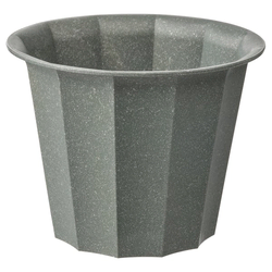 BUSKVERK Saksija, unutra/spolja siva, 9 cm