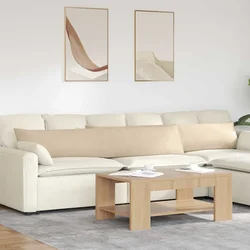 Jastučići za sofu 2 pcs Krema 200 x 40 cm tkanina