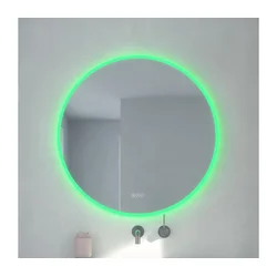 Brilagi-LED RGBW prigušiva ogledalo sa grejanjem i podsvetljenjem CLARA PRO 19W/230V prečnik 60 cm IP44 + daljinski upravljač