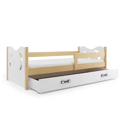 Interbeds Dečiji krevet Mikolaj 160x80cm, Sa fiokom, Beli