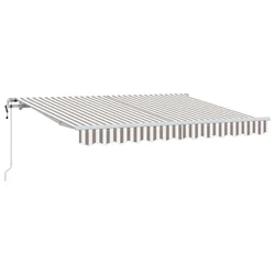 Povlačivi tende Svijetlo siva i bijela. 350 x 250 cm