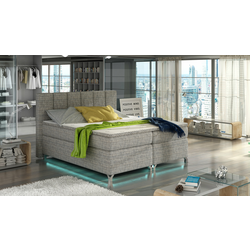 Boxspring postelja Basilio LED - 180x200 cm