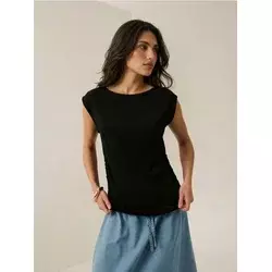 Sinsay - Bluza bez rukava sa ??urnim uzorkom - crno