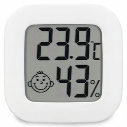 Verkgroup Digitalni LCD termometer vremenska postaja higrometer bela