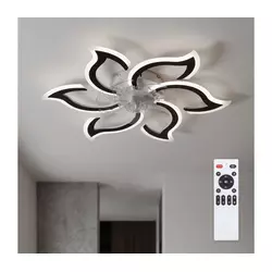 Brilagi - LED prigušiva stropni ventilator LED/34W/230V prečnika 83 cm crna + daljinski upravljač