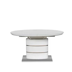 Trpezarijski sto Sfera MDF Beli visoki sjaj (1400-1800)x900x760mm