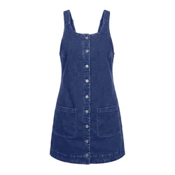 Imily Bela Obleka moder denim