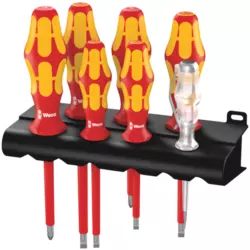 WERA Set odvijača Kraftform Plus serije 100 tester napona i stalak 160 I 7/1 05006147001