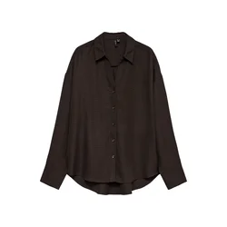 VERO MODA Bluza VMMelaney temno rjava