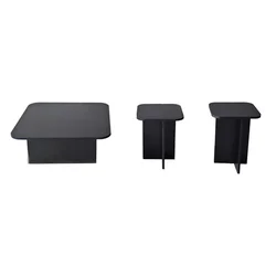 Hanah Home Blues Black Set 3 stola, Crrni