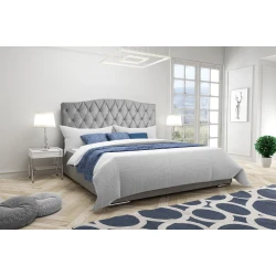 Postelja 14 slim z gumbi - 160x200 cm