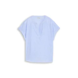 TOM TAILOR Bluza nebeško modra / bela