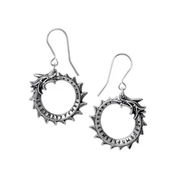 Uhani ALCHEMY GOTHIC - Jormungand - Pewter - E440