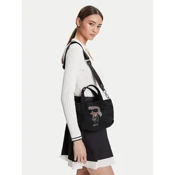 Ročna torba KARL LAGERFELD A3W50023 Črna