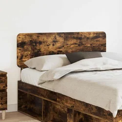 vidaXL Vzglavje z vzglavjem Dimljeni oreh 120 cm Konstruiran les