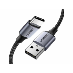 UGREEN USB tip C M na USB 2.0 M kabl Alu.3m Grey 60408
