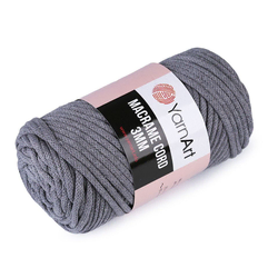 Pletena preja Macrame Cord 250 g - (774) siva
