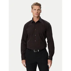 HUGO Srajca Valerio 50570567 Temno rjava Modern Fit
