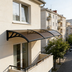 Alberg Nadstrešnica 300×100 cm bronza sa crnim nosačem ( AGC–300100–BZBK )