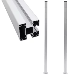 Stupovi za ogradu 2 kom aluminijski 185 cm