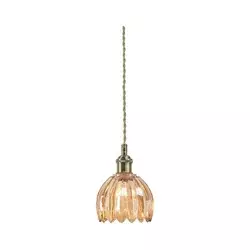 Markslöjd 109137 - Luster na sajli GOTA 1xE14/40W/230V dimna bež/mesing