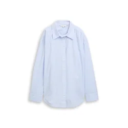 TOM TAILOR Bluza pastelno modra / bela