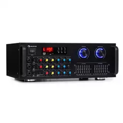 Auna Amp-Pro1 BT, PA pojačalo, 2 x 50 W RMS, BT, USB, SD, 2-kanalni 7-band ekvilajzer