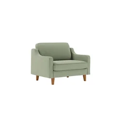 ATELIER DEL SOFA 1-Seat Sofa - fotelja Robin Loveseat Sea Green Walnut