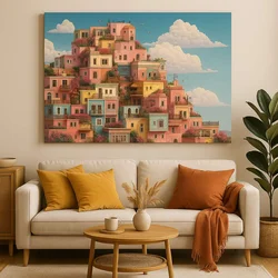 Wallity Dekorativna slika na platnu, 50x70cm, Šarena