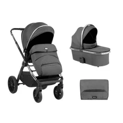 Kikka boo Kolica Tiffany 3in1 premium set sa autosedištem I-Xtend I-size i tvrdom korpom Dark Grey KKB20151 XTSET
